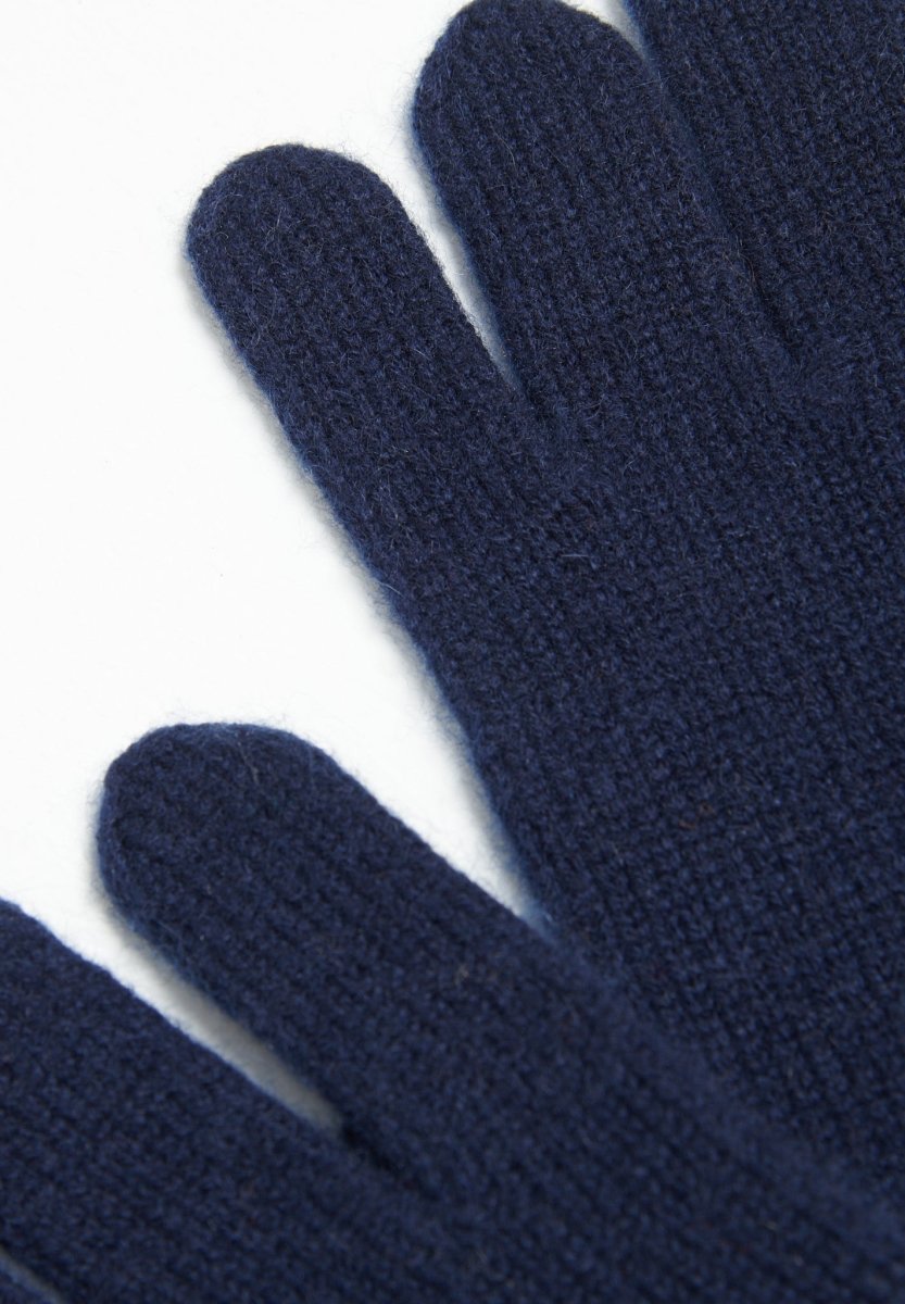 Gants cachemire 4 fils bleu marine - UNI 4-3