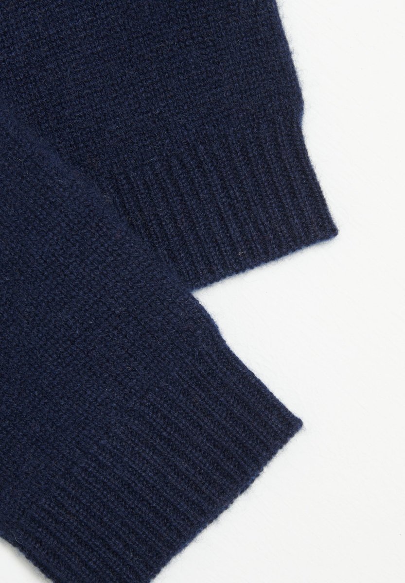 Gants cachemire 4 fils bleu marine - UNI 4-2