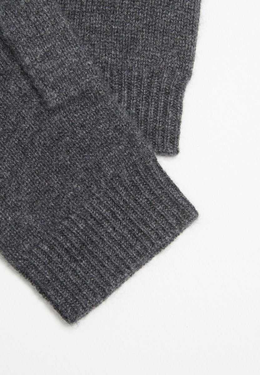 Gants cachemire 4 fils gris anthracite - UNI 4-2