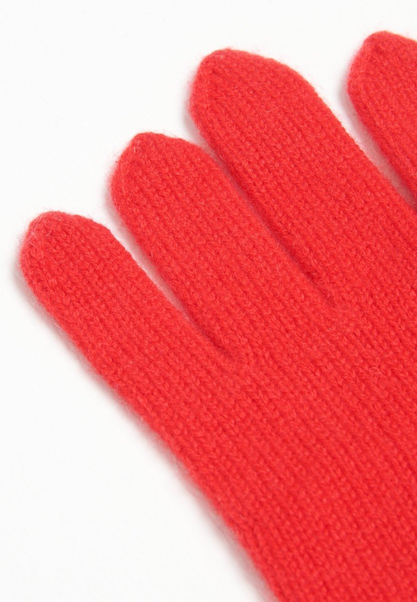 Gants cachemire 4 fils rouge - UNI 4-3