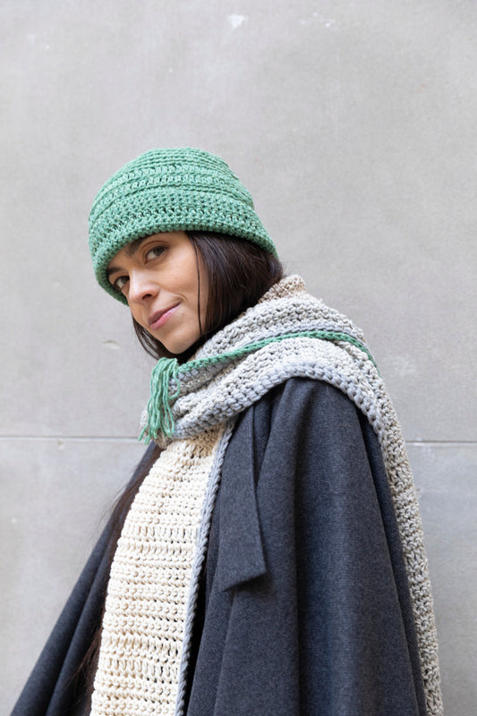Hand-knitted wool cap-0