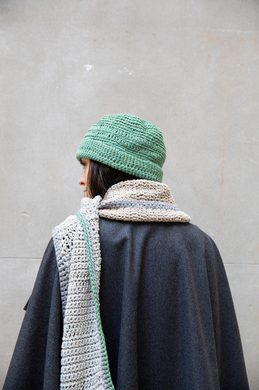 Hand-knitted wool cap-1