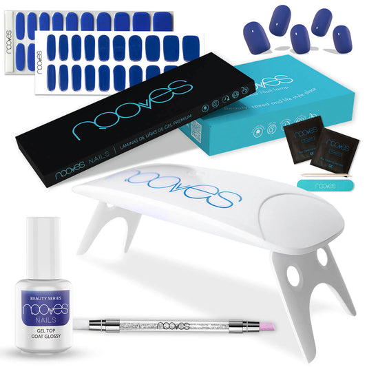Starter Kit Beauty Blue - Pack de Iniciación con Top Coat - Royal Blue - Midnight Blue-0