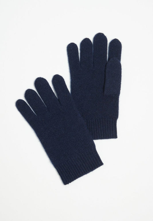 Gants cachemire 4 fils bleu marine - UNI 4-0