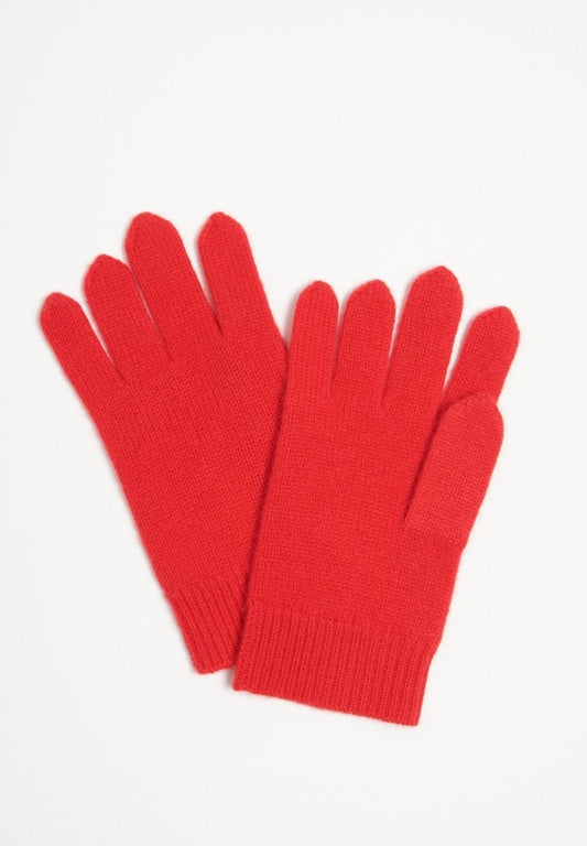 Gants cachemire 4 fils rouge - UNI 4-0