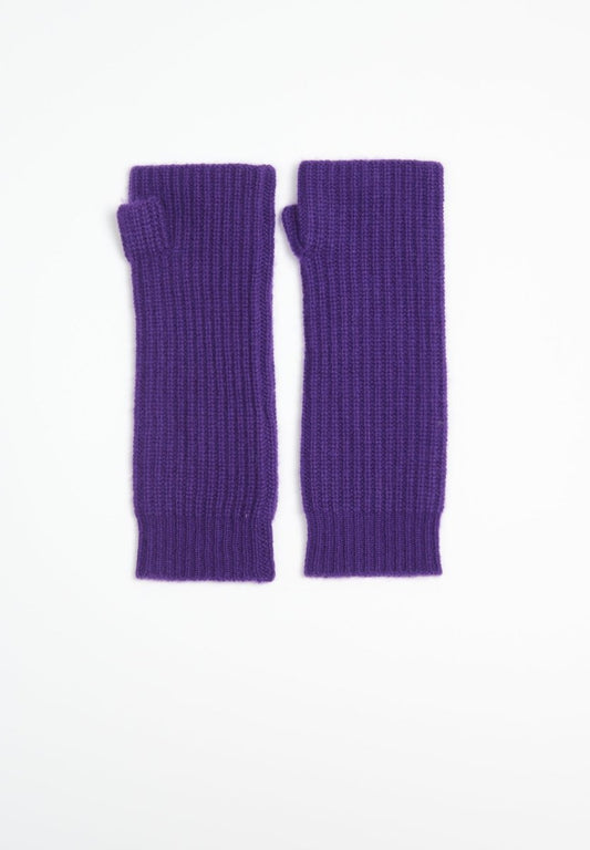 Mitaines cachemire 4 fils violet - UNI 8-0